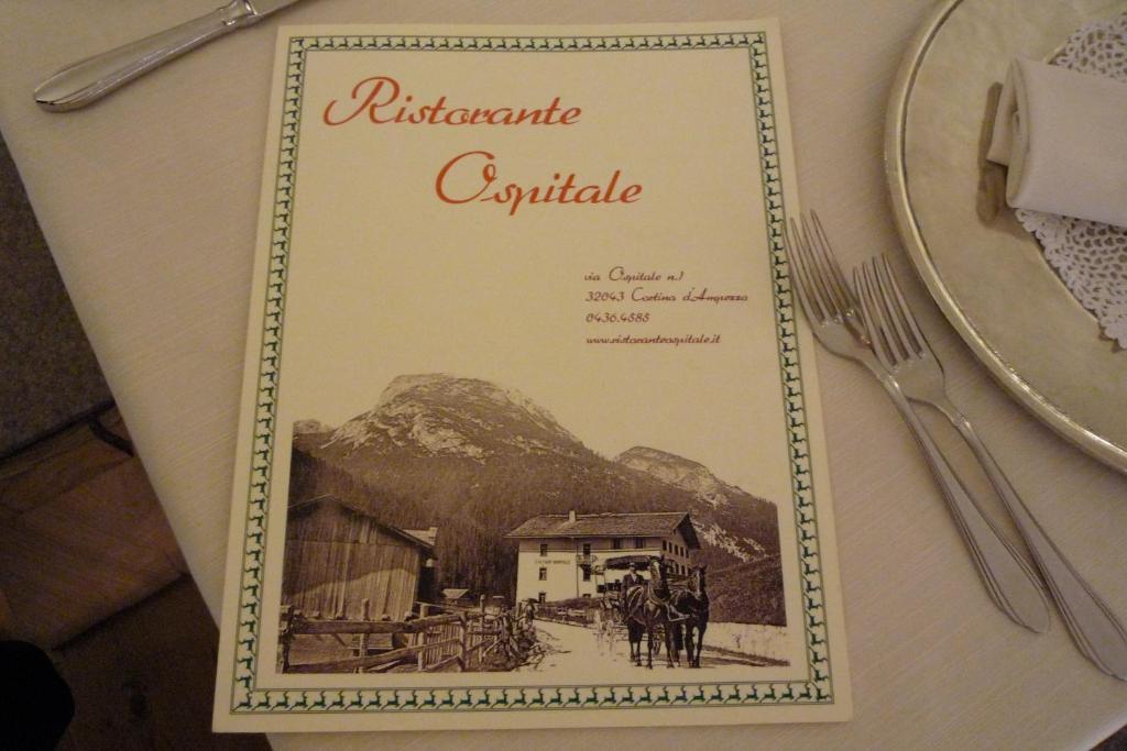 Ristorante Rifugio Ospitale Hotel Cortina dʼAmpezzo Eksteriør billede